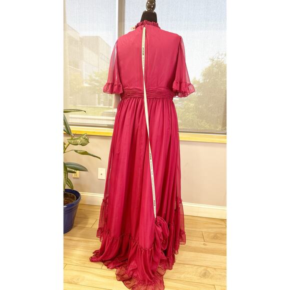 Mac Duggal Pink and Purple Maxi Dress - Picture 7 of 8